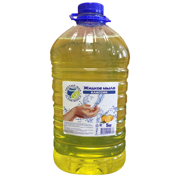 Чистый мир Жидкое мыло Classic Лимон 5 кг (4шт/уп)