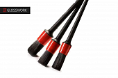 GWBR-302 Glosswork Detailing Brush Black Kit Набор кистей для детейлинга из 3х штук, черный ворс